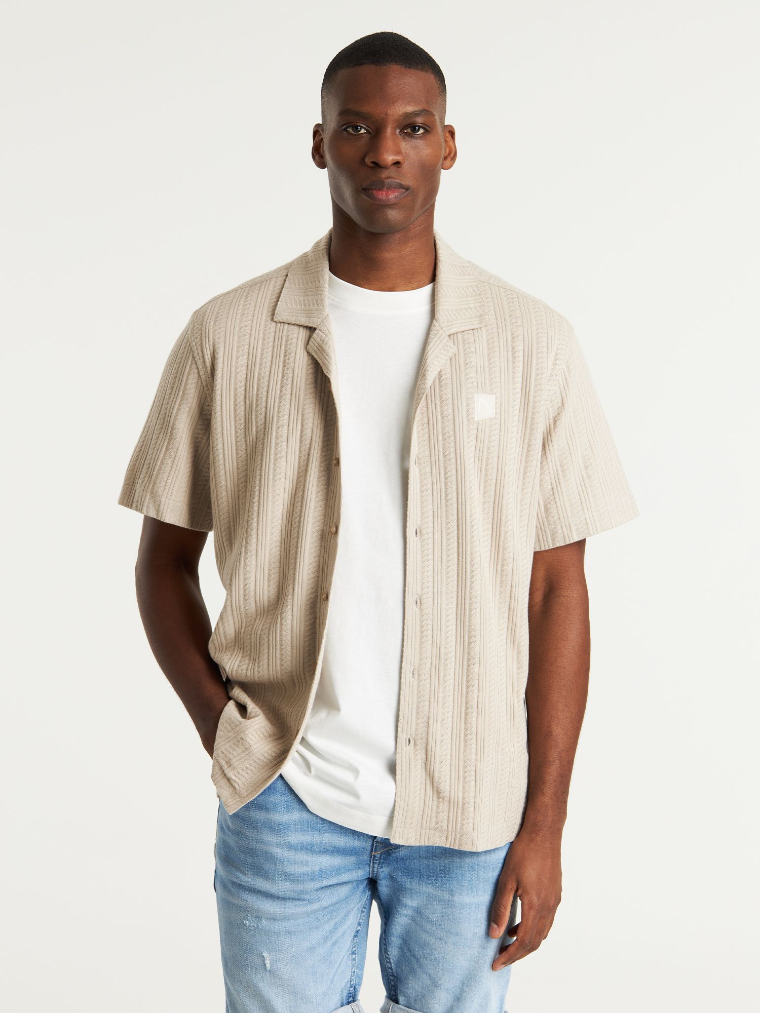 volwassenen CHASIN&apos; Shirts korte mouw Doby Point