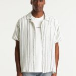 volwassenen CHASIN' Shirts korte mouw Doby Stripe