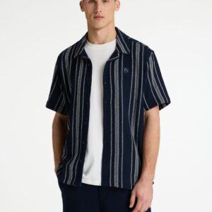 volwassenen CHASIN' Shirts korte mouw Doby Stripe