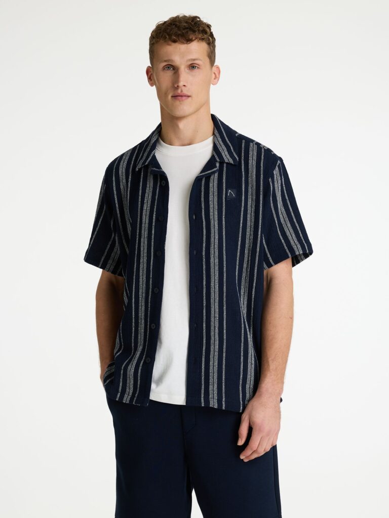 volwassenen CHASIN' Shirts korte mouw Doby Stripe