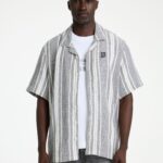 volwassenen CHASIN' Shirts korte mouw Doby Stripe