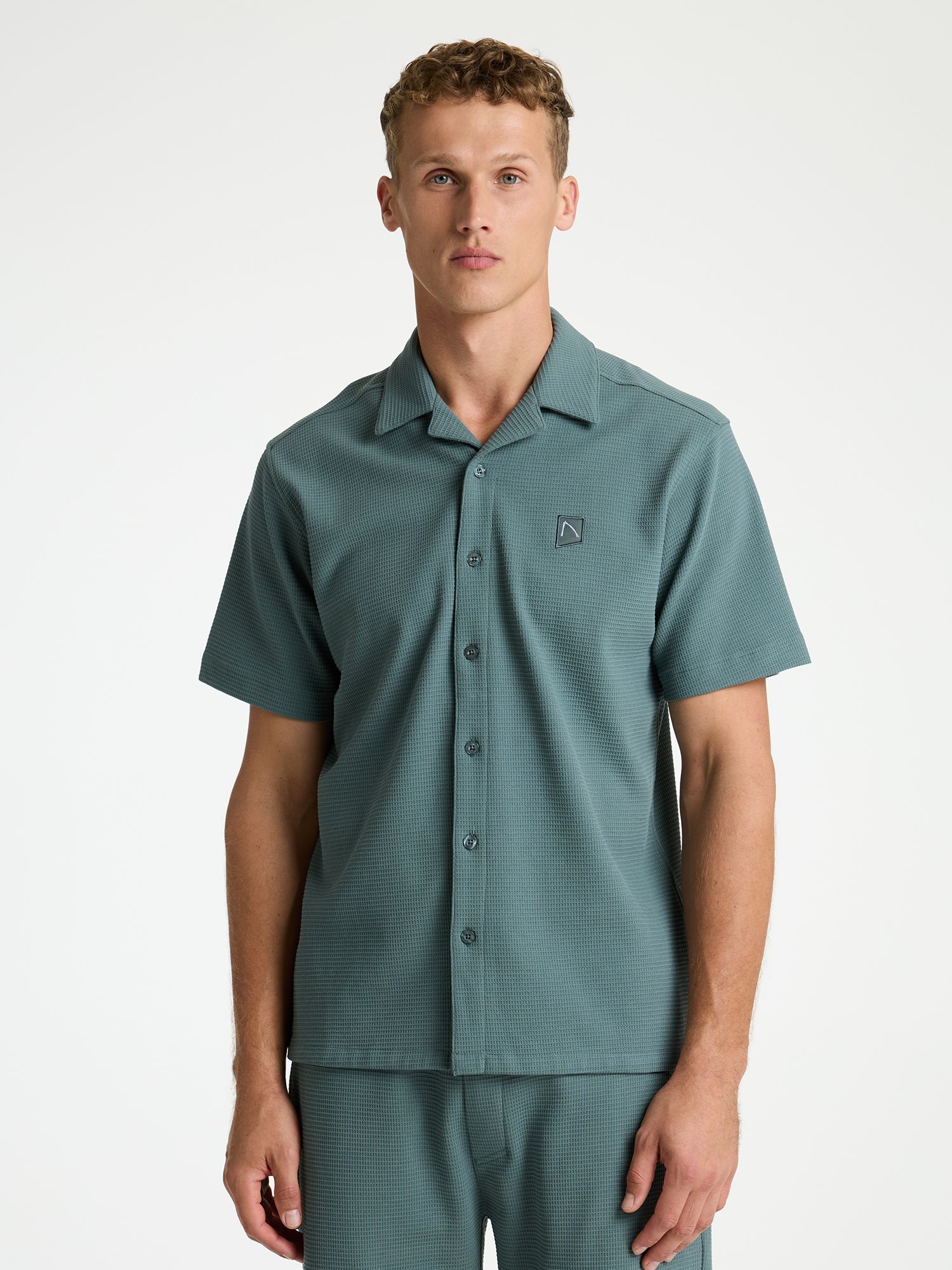volwassenen CHASIN' Shirts korte mouw Doby Structure