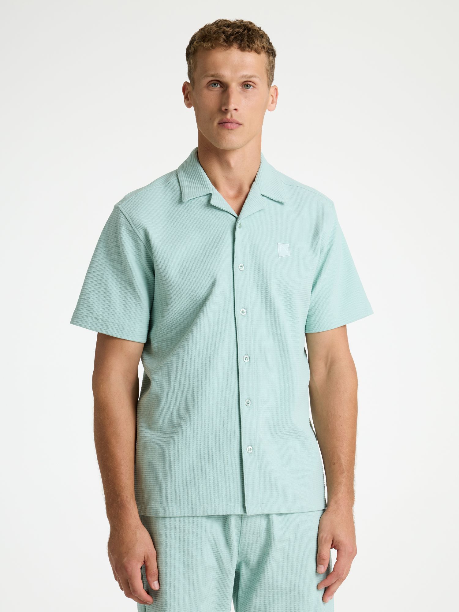 volwassenen CHASIN' Shirts korte mouw Doby Structure