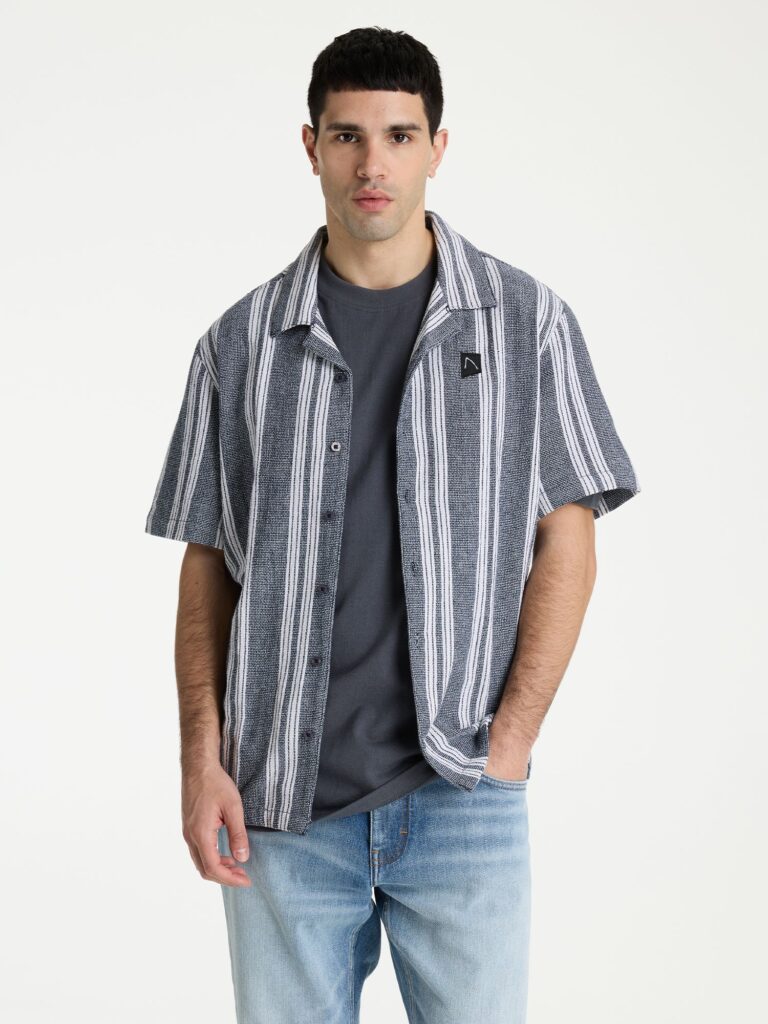 volwassenen CHASIN' Shirts korte mouw Bori Stripe