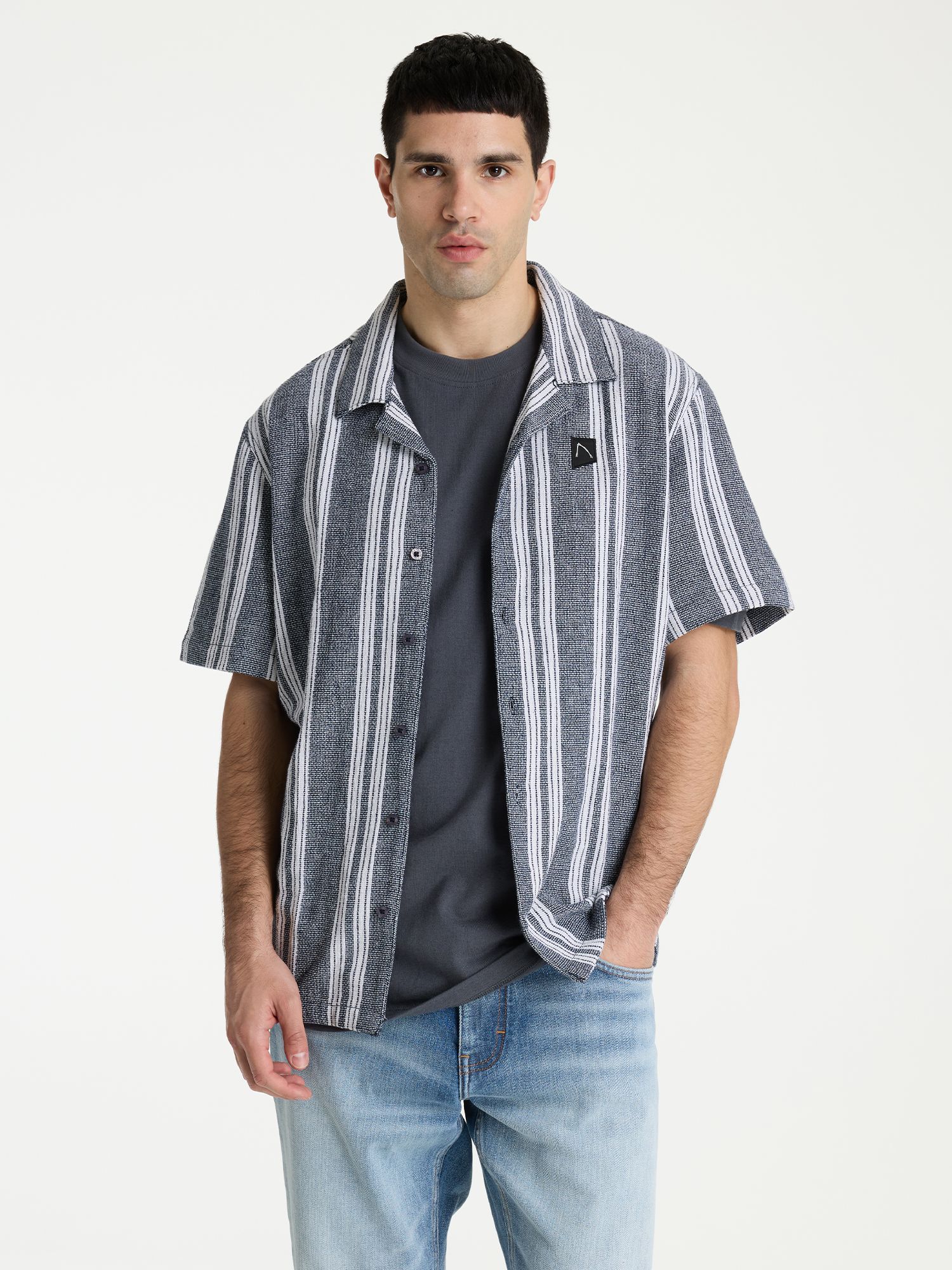 volwassenen CHASIN' Shirts korte mouw Bori Stripe